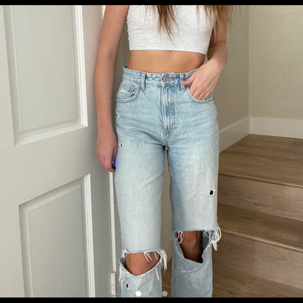 Zara ripped jeans